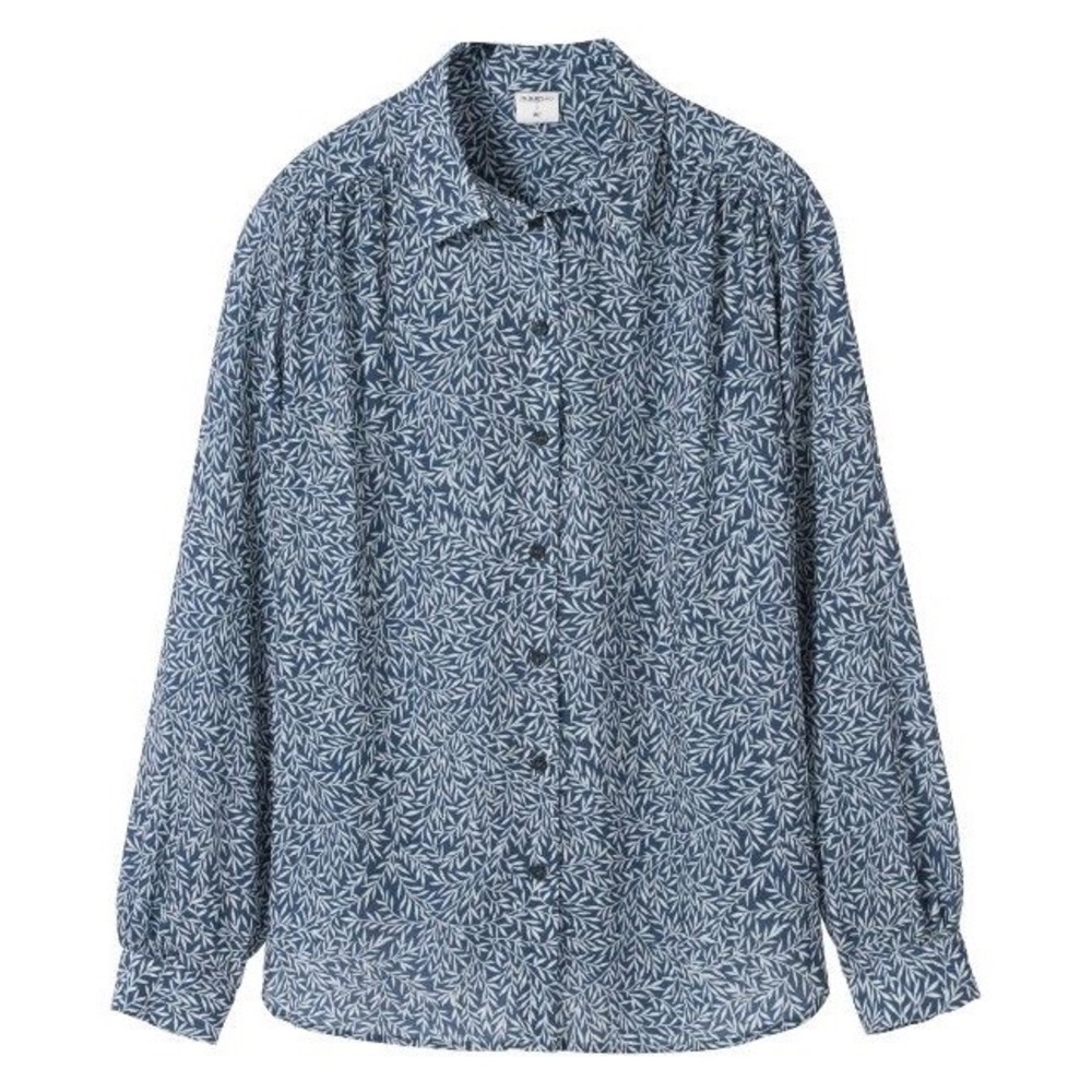 H&M x Morris & Co. Size 8 Vine Print Blouse